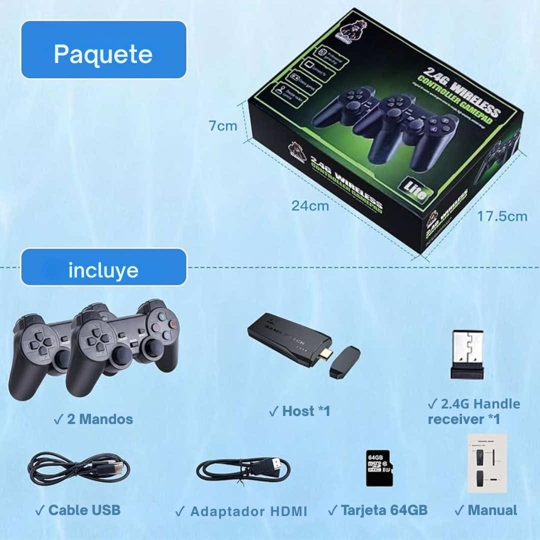 RetroM8 Pro version Nintendo 64 – 4K 7 CONSOLA GAMER RETRO