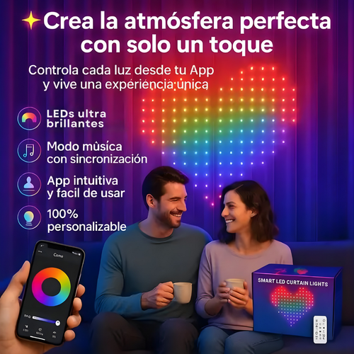 Cortina Inteligente 3D – LEDs